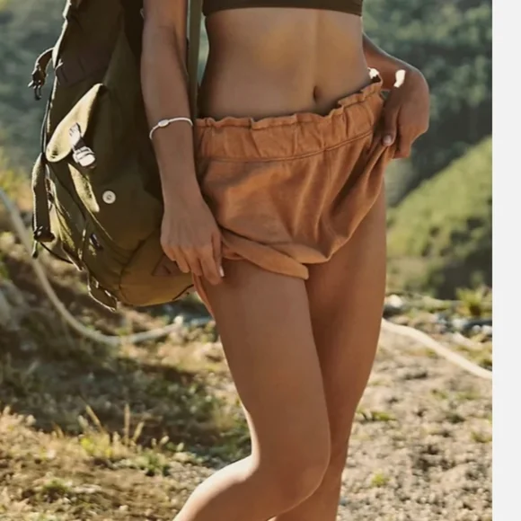 18. Free People Movement Siren Shorts Earth - Picture 5 of 17